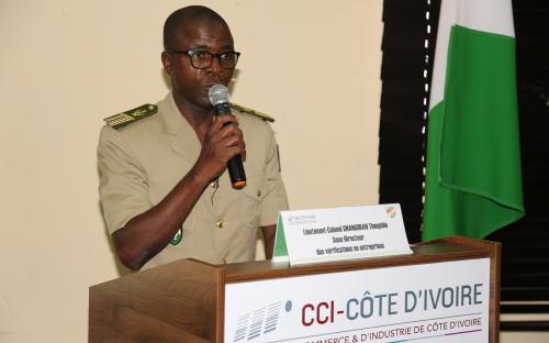 Lt-col. GNANGORAN Théophile, Sous-directeur du Contrôle en Entreprise de la Direction des Enquêtes Douanières